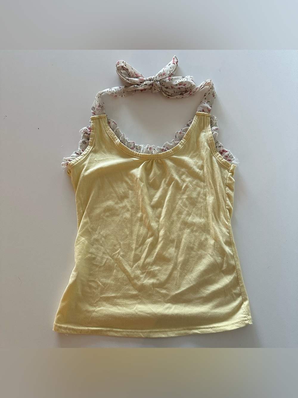 Jfashion Yellow XS/S Jojifuku Cutecore Halter Floral Ties Tank Top

Unsure of br